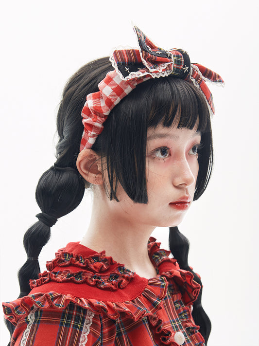 SOS MEME CLUB - Showa Retro Bow Headband headband SOS MEME CLUB