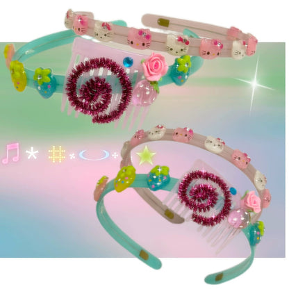 Salty Gummy - Strawberry Rhinestone Character Headband headband Salty Gummy