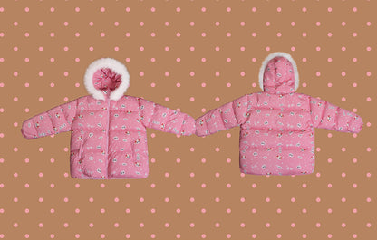NIKKOU - Panda Breakfast Shop Hooded Down Jacket jacket Nikkou home