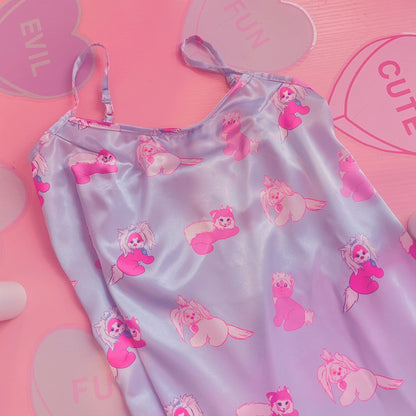 Plastic Candy - Blue Doll Satin Dress dress Plastic Candy