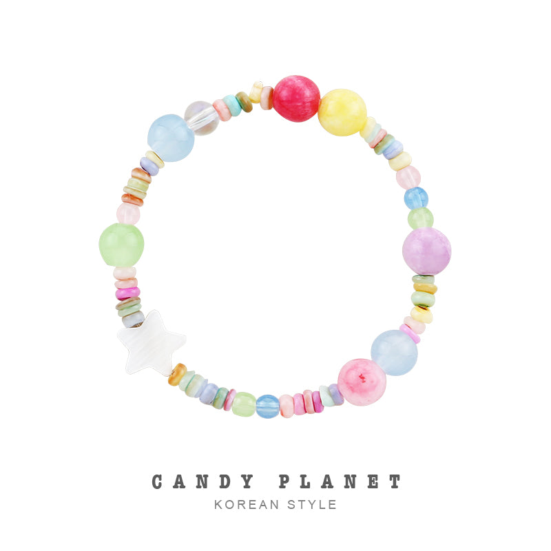 Candy Planet - Decora Kei Candy Color Beaded Bracelet bracelet candy planet