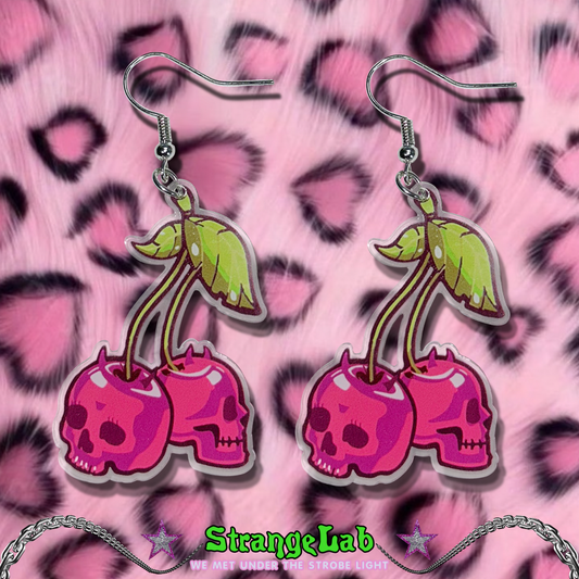 Strangelab - Y2K Earrings Punk Devil Cherry Earrings earrings strangelab