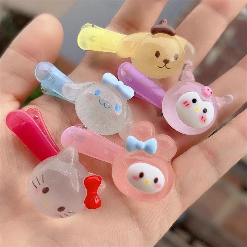 Transparent Sanrio Kawaii Character Hair Clips hair clip candy