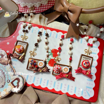 Bear Doll - Dessert Beaded Necklace necklace Bear Doll
