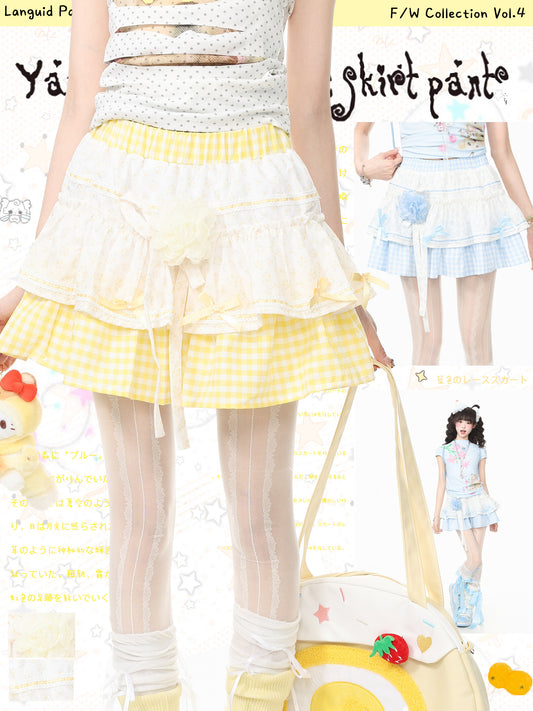 Languid Park - Lace Tie Tiered Skirt skirt Languid Park