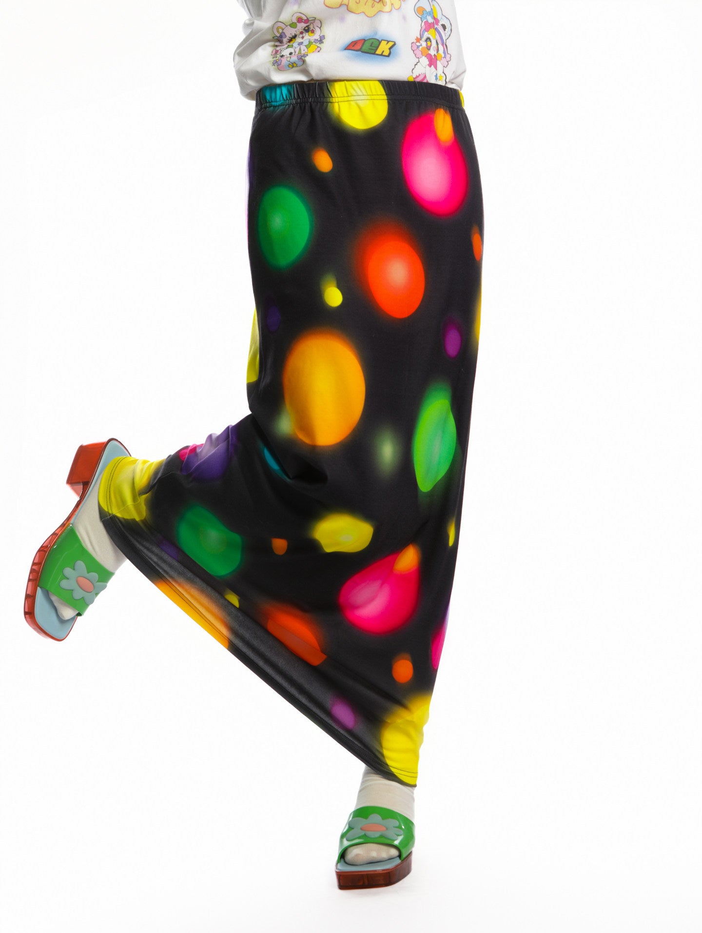 DeadEndKids - Decora Y2K Polka Dot Long Skirt skirt DeadEndKids