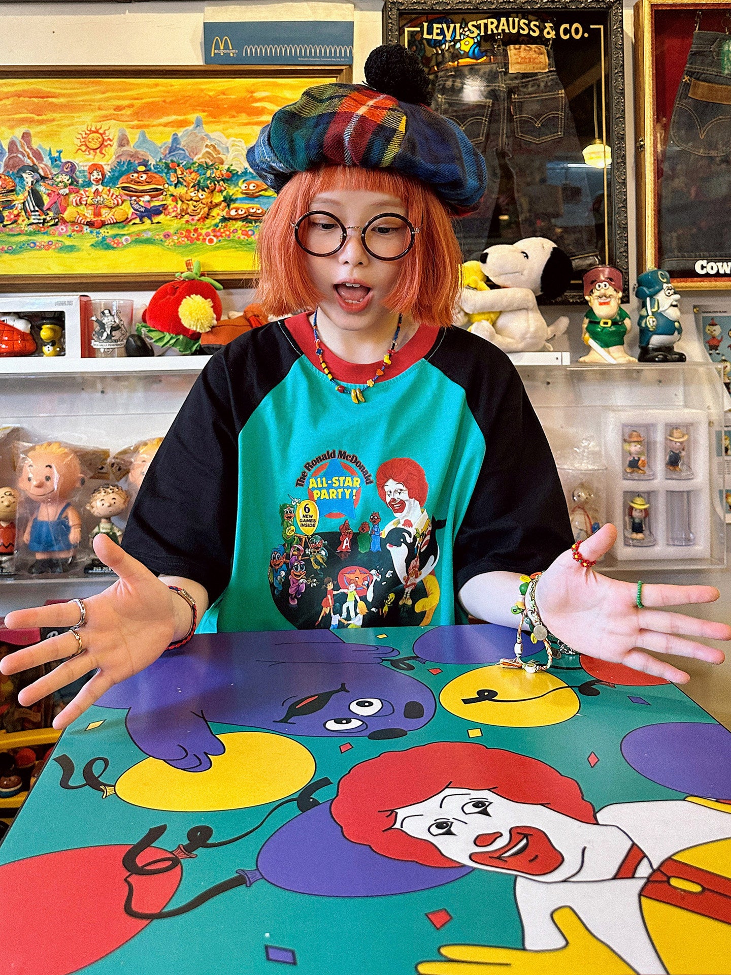 made in zzz – Cartoon Raglan Cotton Tee shirt made in zzz