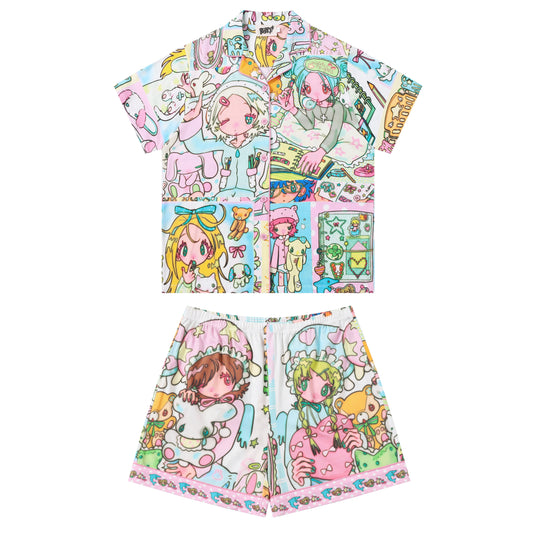 BlackBerry - Anime Graphic Pajama Set pajama BlackBerry M