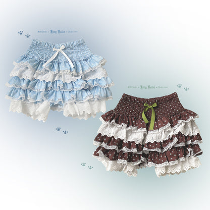 Kitty Bxllet - Black Cat Paw Ruffle Skort shorts Kitty Bxllet