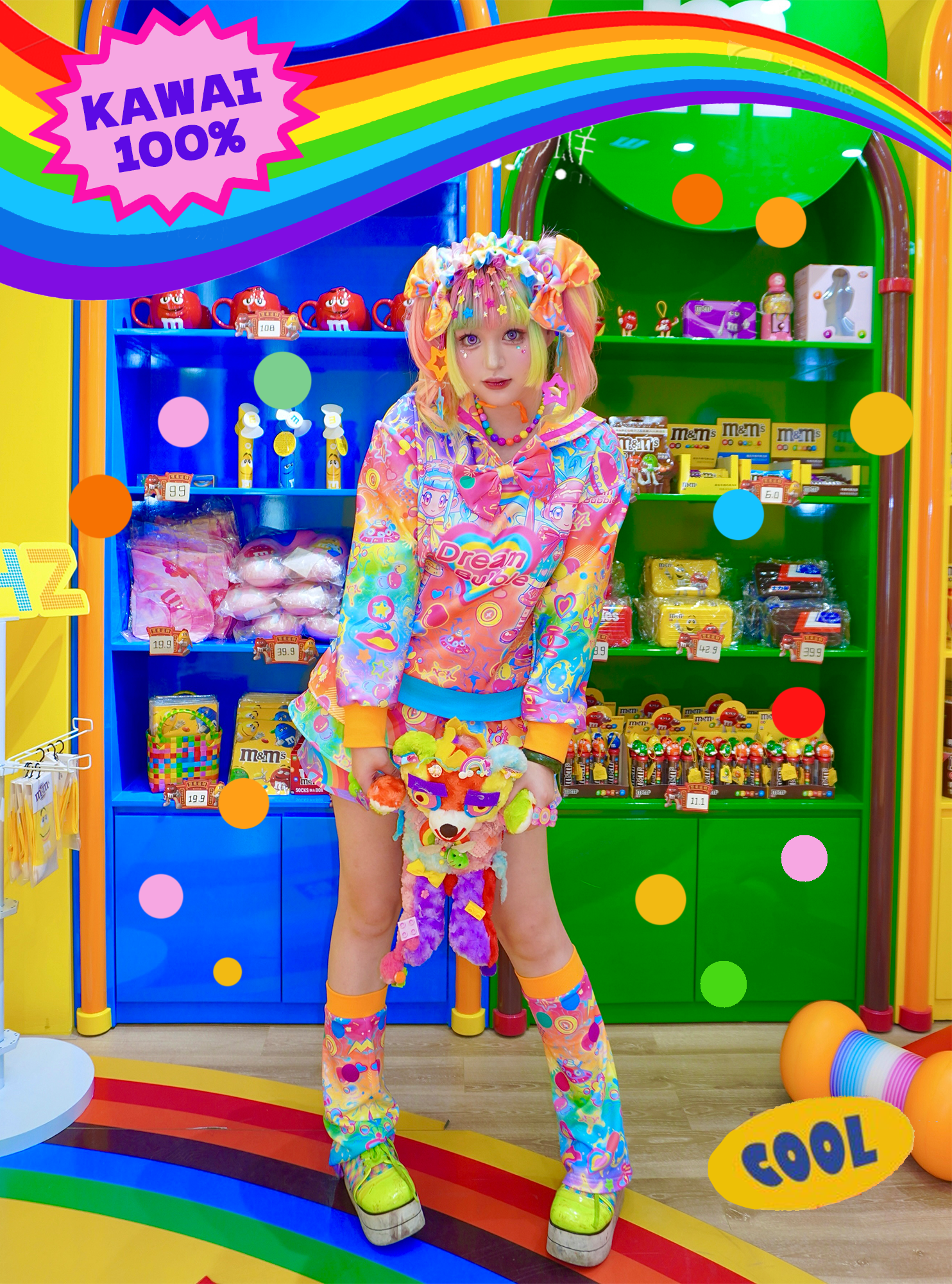 Dream Bubble - Decora Rainbow Sailor Sweat Set set Dream Bubble