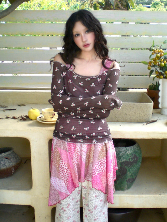 HIBABAO - Vintage Floral Embroidered Set set HIBABAO