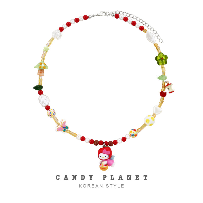Candy Planet - Decora Kei Kitty Fairy Beaded Necklace necklace candy planet