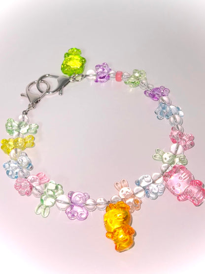 Corner Party - Clear KT Charm Necklace necklace Corner Party