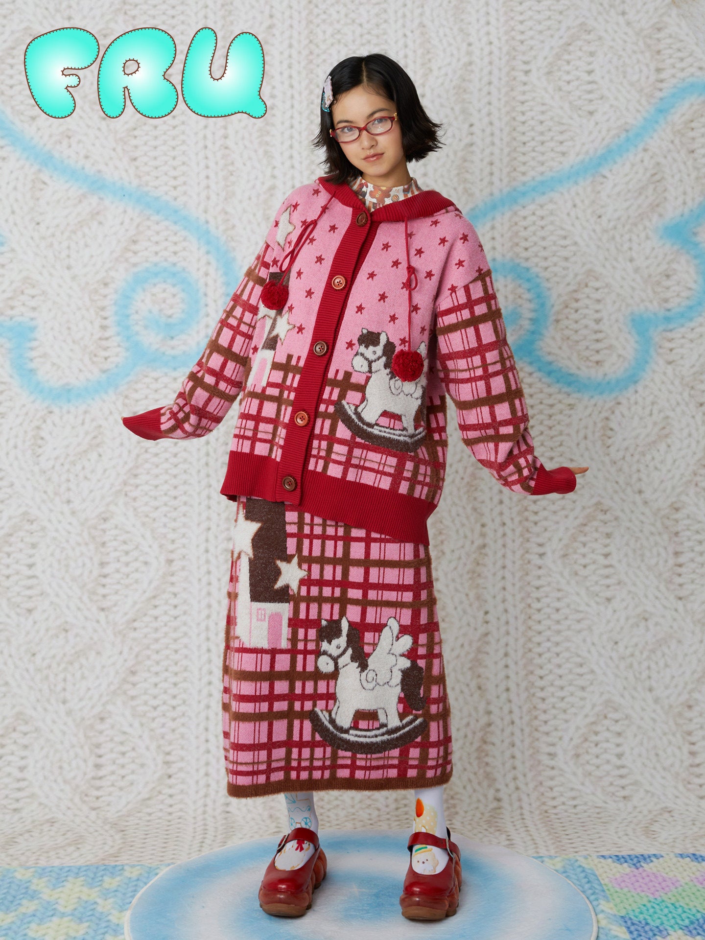 frufru - Kawaii Horse Year Knit Set set frufru