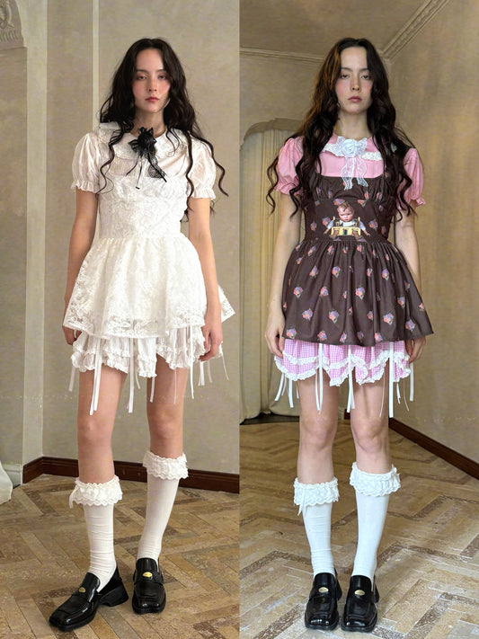 Daytoday Everyday Institute – Cute Doll Jacquard Sleeveless Dress dress daytoday everyday institute