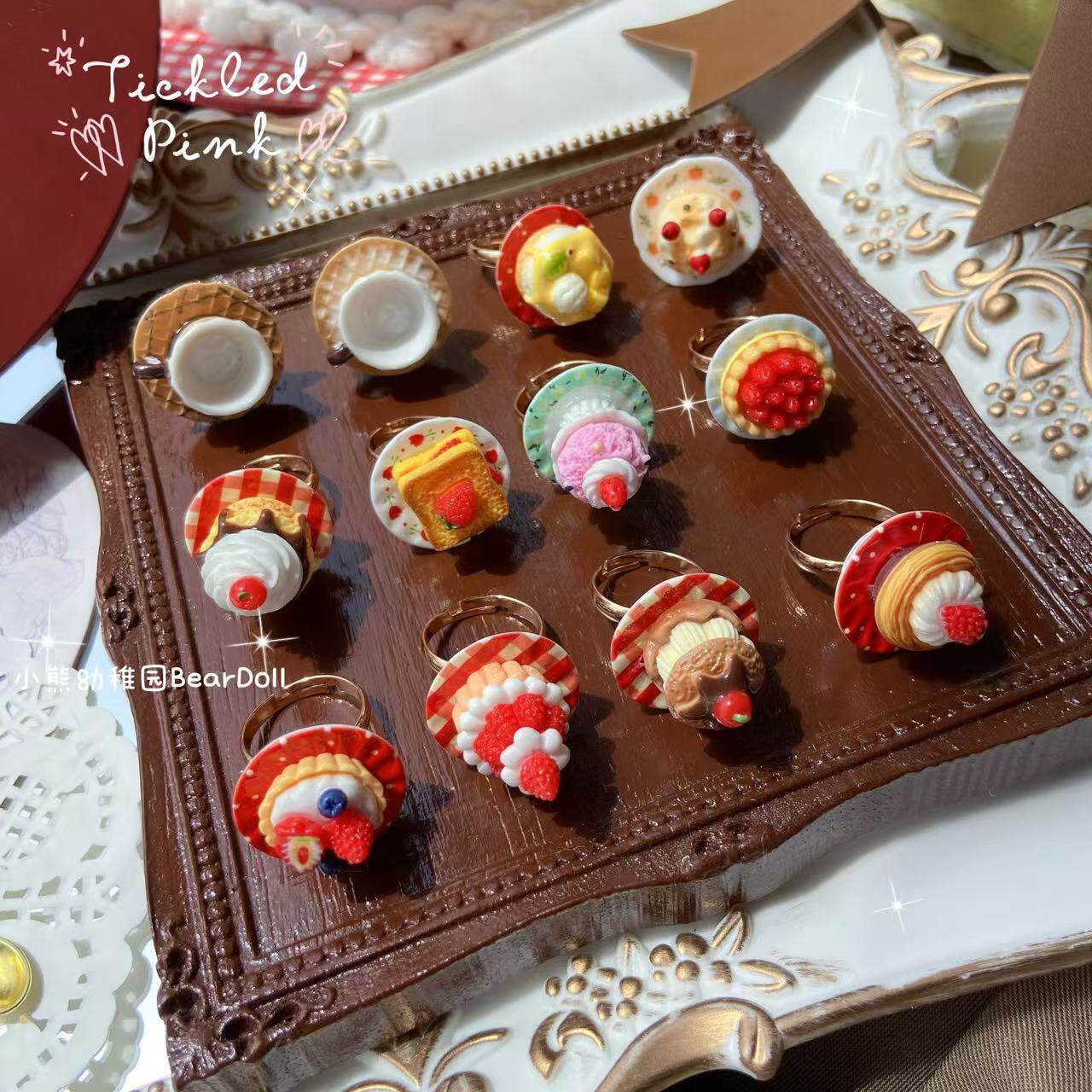 Bear Doll - Cake Dessert Ring ring Bear Doll