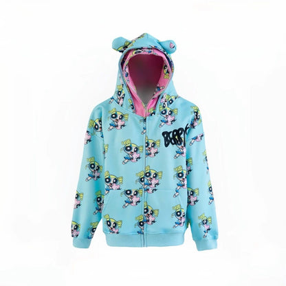 BlackBerry - Harajuku Pink Blue Hoodie Jacket jacket BlackBerry