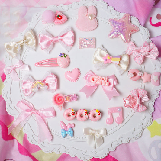 MaoJiang - Kawaii Pink Hair Clip Blind Box Set Random Pack hair clip maojiang