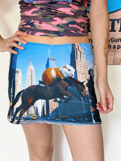 bunnybunnygun - Y2K Mouse Print Skirt skirt bunnybunnygun