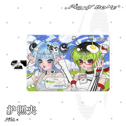 PICKY BONE - Character Print Passport Holder card bag picky bone Card Bag Only