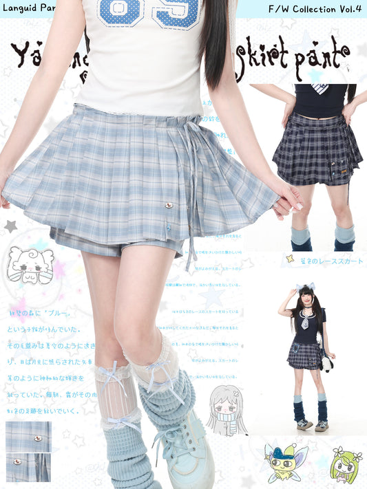 Languid Park - Plaid Pleated Mini Skirt skirt Languid Park