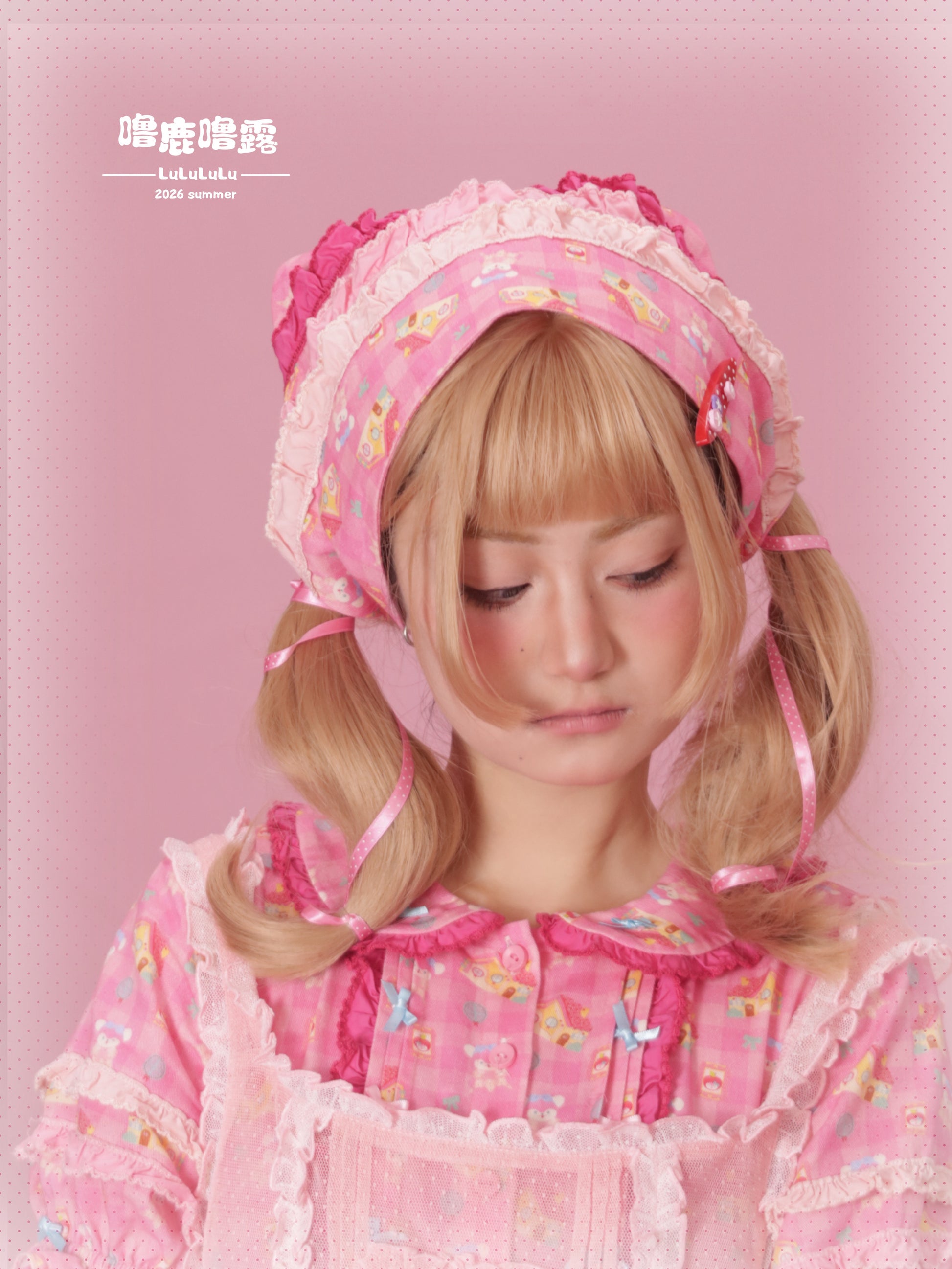 LULULULU - Fairy Tale Print Triangle Lolita Headscarf Kerchief LULULULU