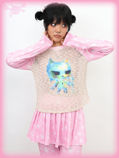 NIHONKIDS - Decora Kei Patchwork Long Sleeve Tee shirt NIHON KIDS