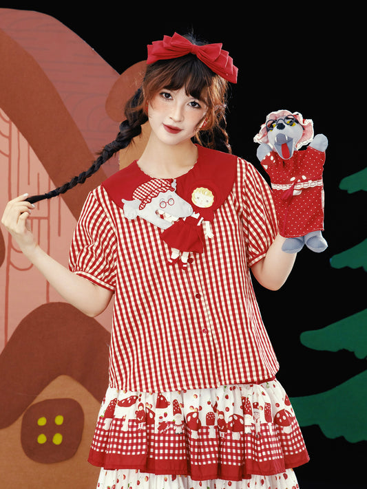 Meugler Kawaii – Fairy Tale Embroidered Blouse