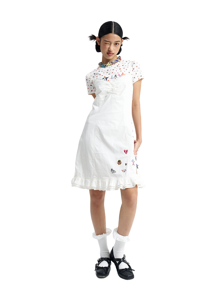 iscreamcolour MOF Girly 白色吊带连衣裙 dress iscreamcolour