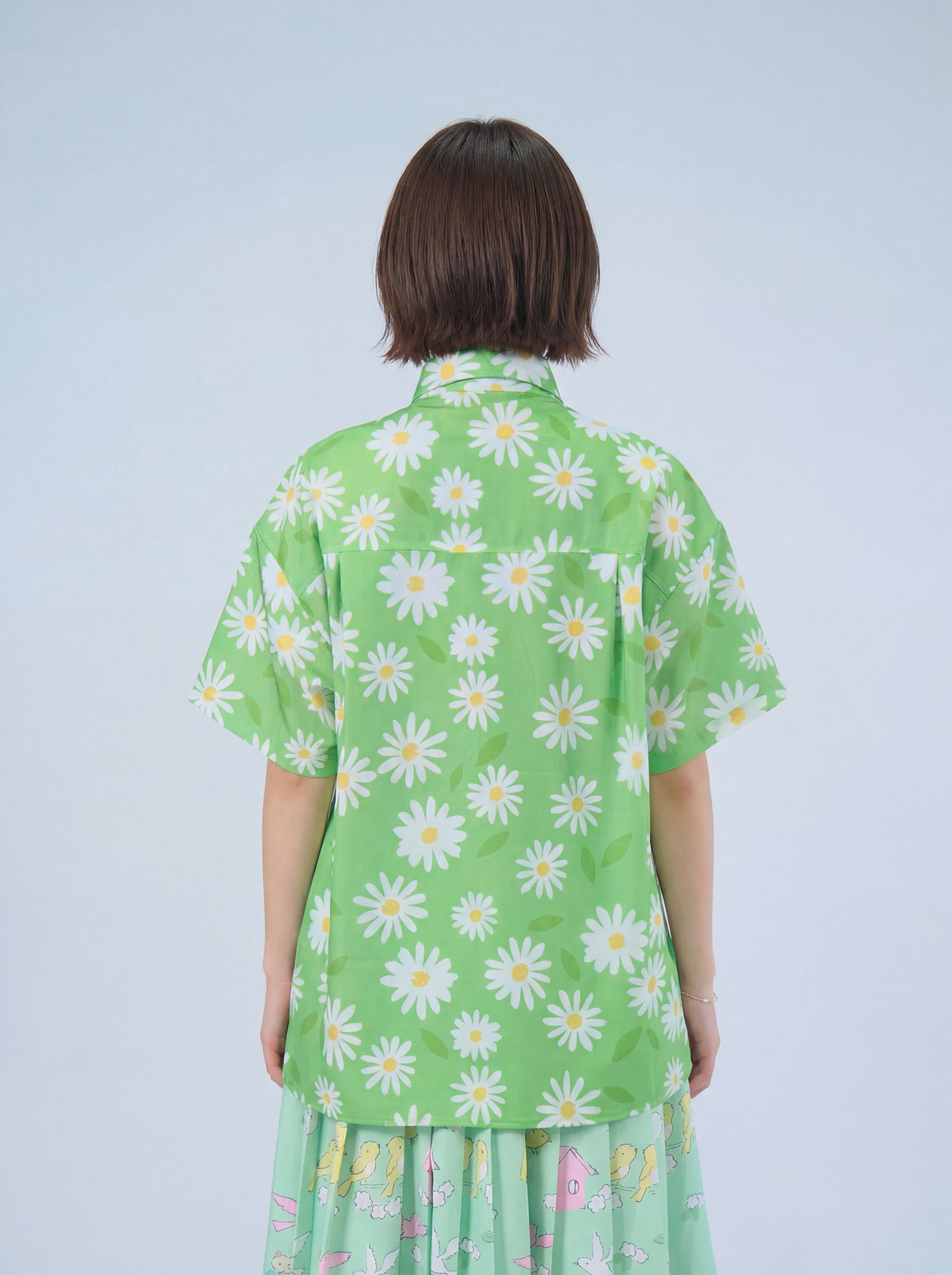 MeowMeow Bug - Green Cow Print Shirt shirt MeowMeow Bug