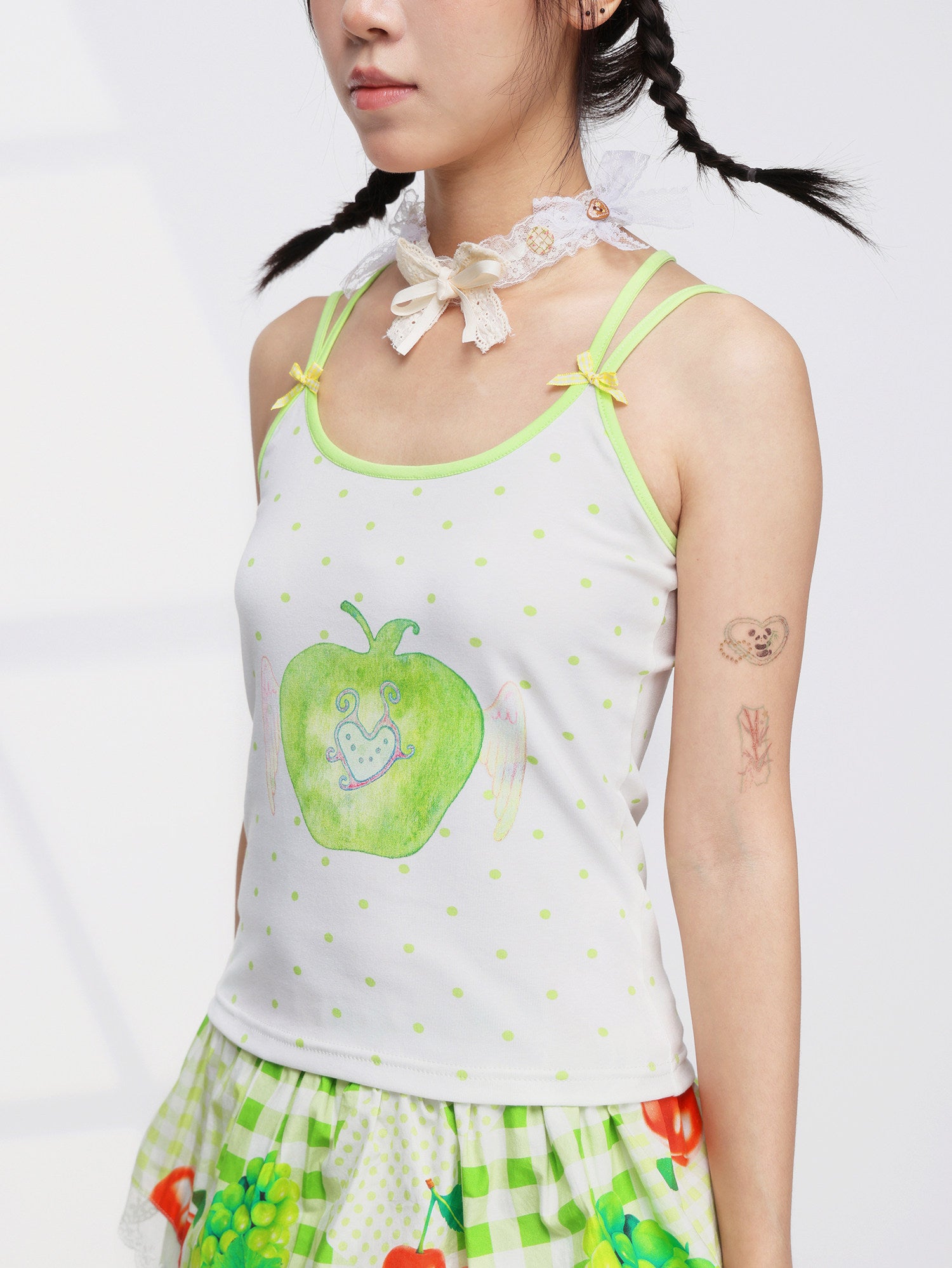 FRUITS - Green Apple Wing Cami camisole Fruits