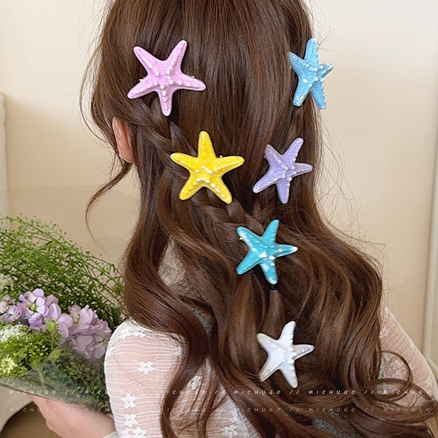 Starfish Resin Hair Clip hair clip none