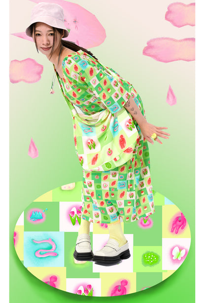 Harajuku Bag Green Shoulder Crossbody Bag Dumpling Shape Bag bag Moon Meadow