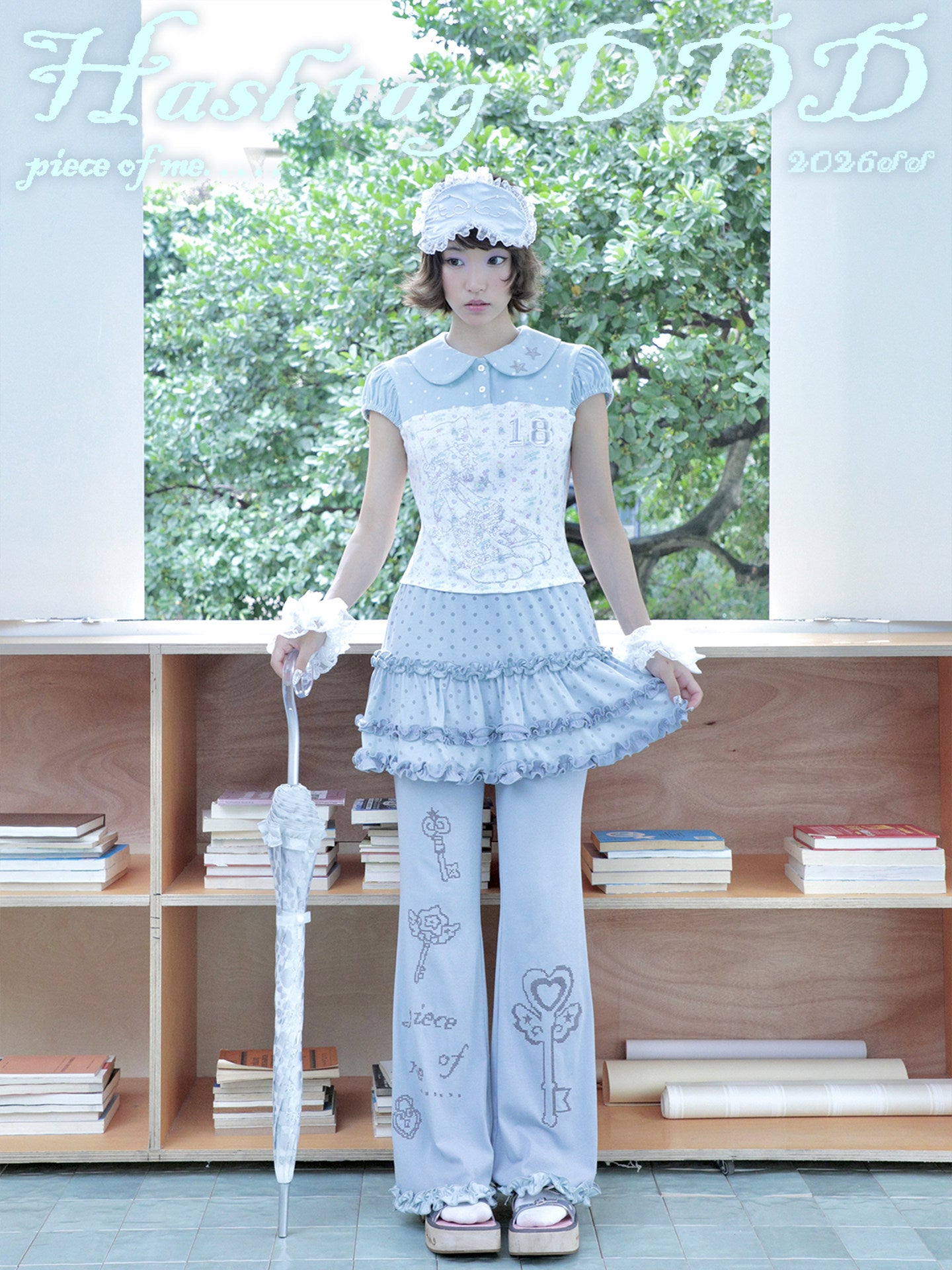 Hashtag DDD - Dreamcore Lace Layered Skort Pants apron Hashtag DDD