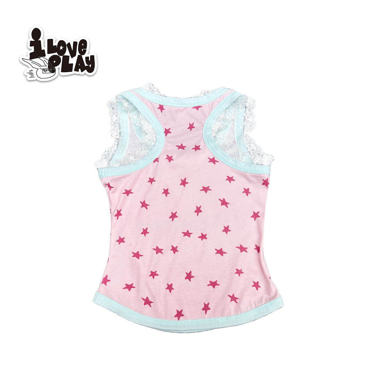 loveplay – Pink Lace Letter Tank Top camisole loveplay