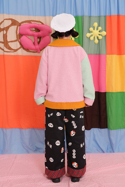NIKKOU - Panda Bun Print Wide-Leg Pants pants Nikkou home