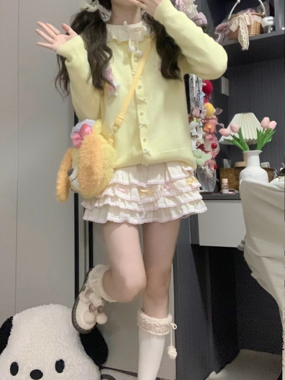 Blurred Bear - Kawaii Lace Puff Skirt skirt Blurred Bear