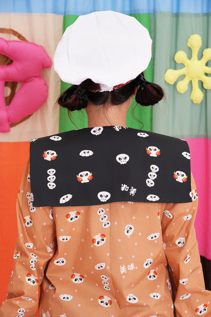 NIKKOU - Xiaolongbao Print Detachable Collar tie Nikkou home