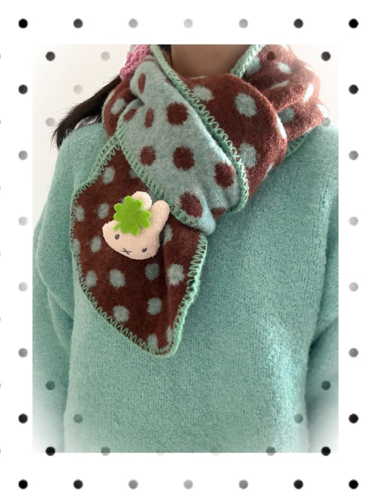 Corner Party - Polka Dot Knit Scarf scarf Corner Party