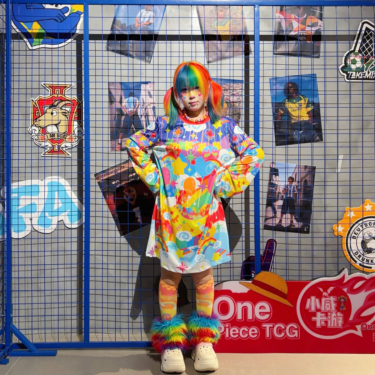Rainbow Universe RUX - Rainbow Decora Puff Sleeve Dress set Rainbow Universe RUX