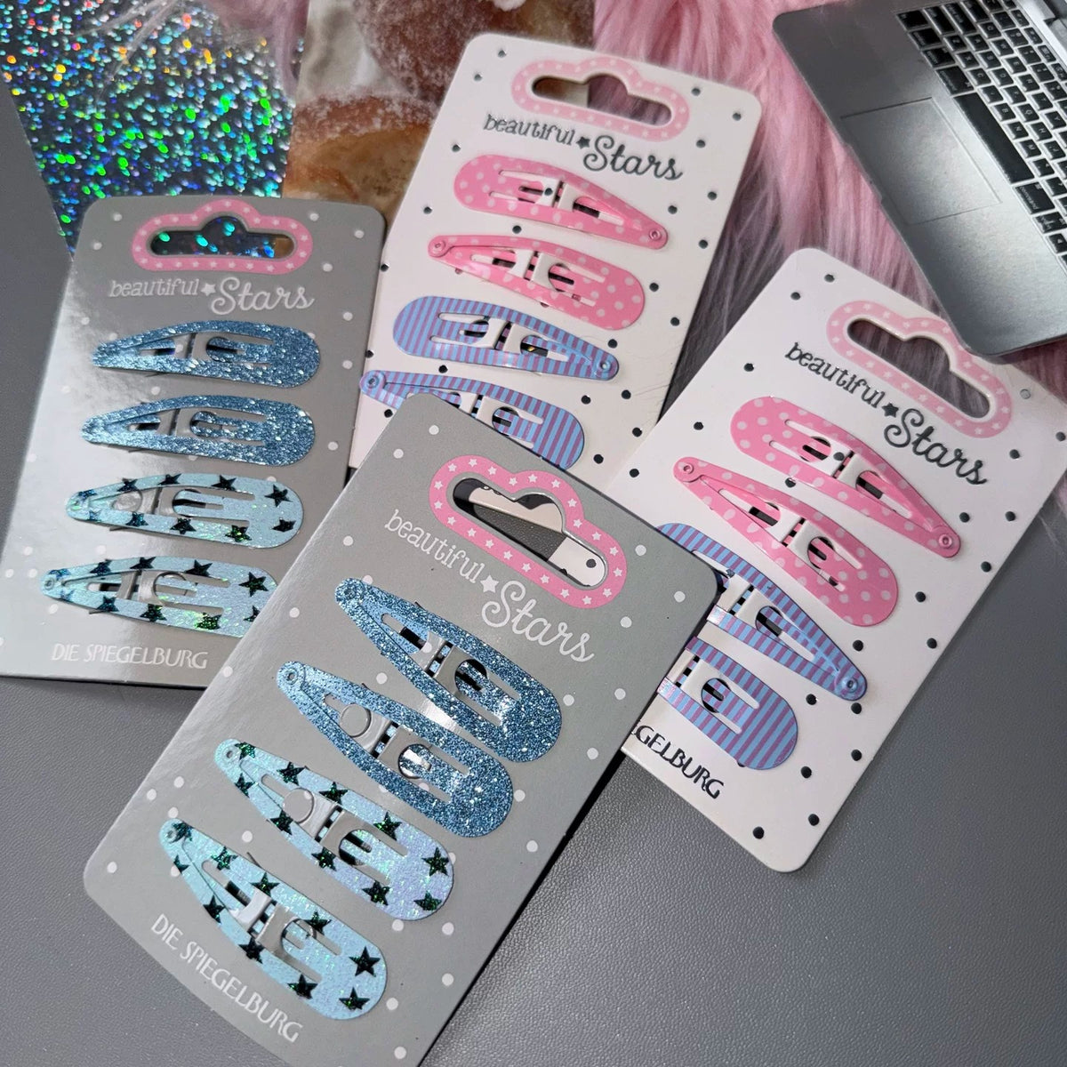 strangelab - Polka Dot & Star Mini Hair Clips hair clip strangelab