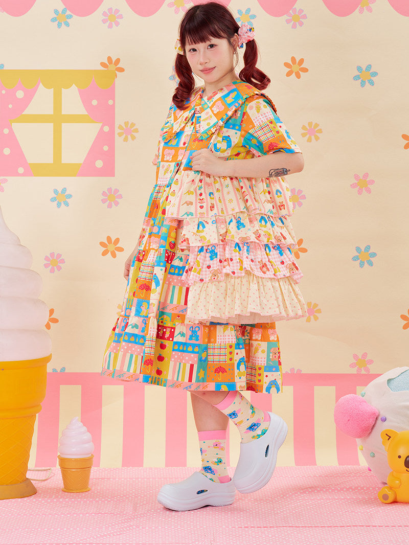 NIKKOU - Summer Cake Tiered Tote Bag bag Nikkou home