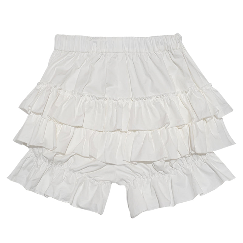 Daytoday Everyday Institute Harajuku Layered Shorts Puff Under Pants Cotton Shorts shorts daytoday everyday institute