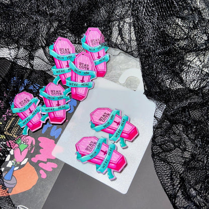 StrangeLab Decora Hair Clip | Ghost Tombstone Punk Hair Clip | Decora Kei Bangs Clip hair clip strangelab
