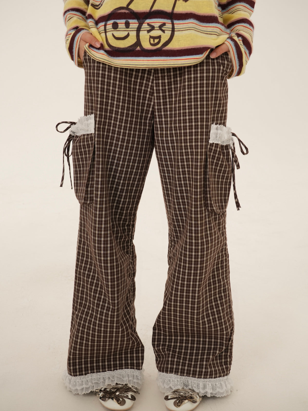 Rabbit Rain - Chocolate Plaid Adjustable Drawstring Pants PANTS RabbitRain