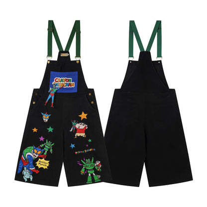 BIBULU - Cartoon Embroidered Overall Pants overall BIBULU M