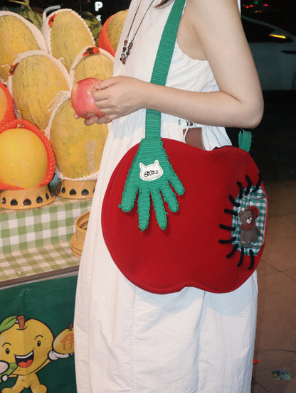 One Fish - Kawaii Apple Hand  Bag Shoulder Crossbody Bag