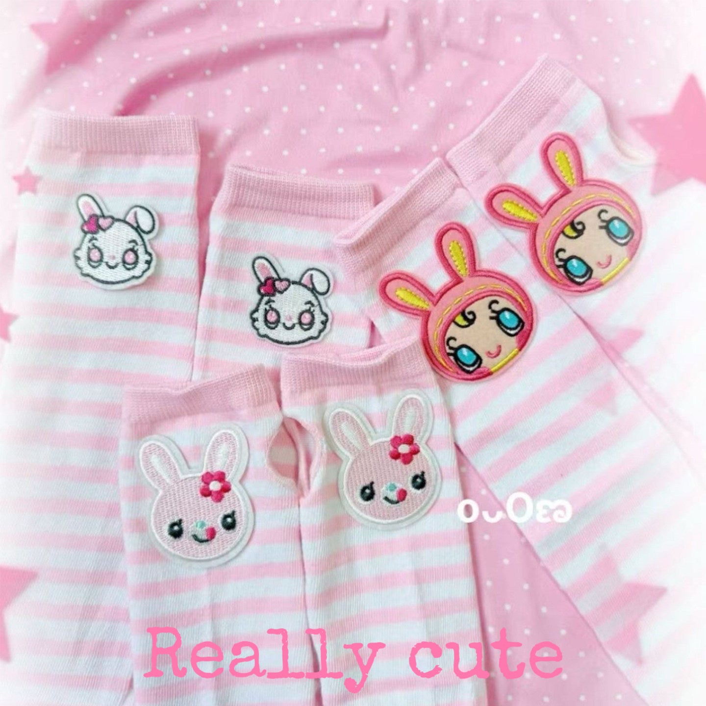 Subculture Bunny Fingerless Sun Sleeves sleeves really cute