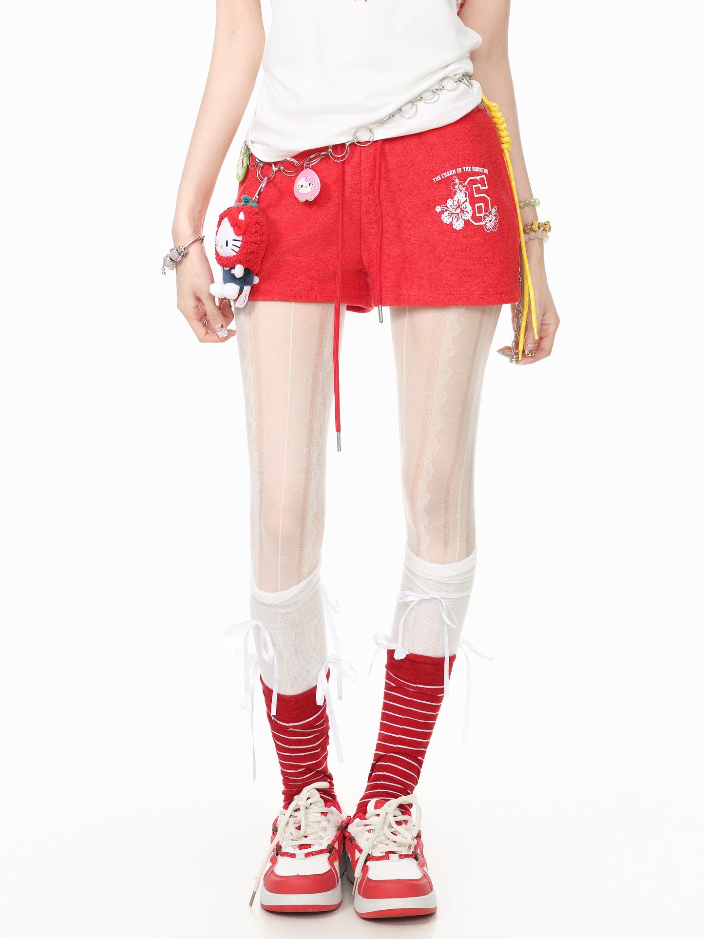 Languid Park - Vintage Letter Drawstring Shorts shorts Languid Park