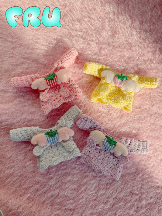 frufru - Kawaii Strawberry Knit Hair Clip hair clip frufru